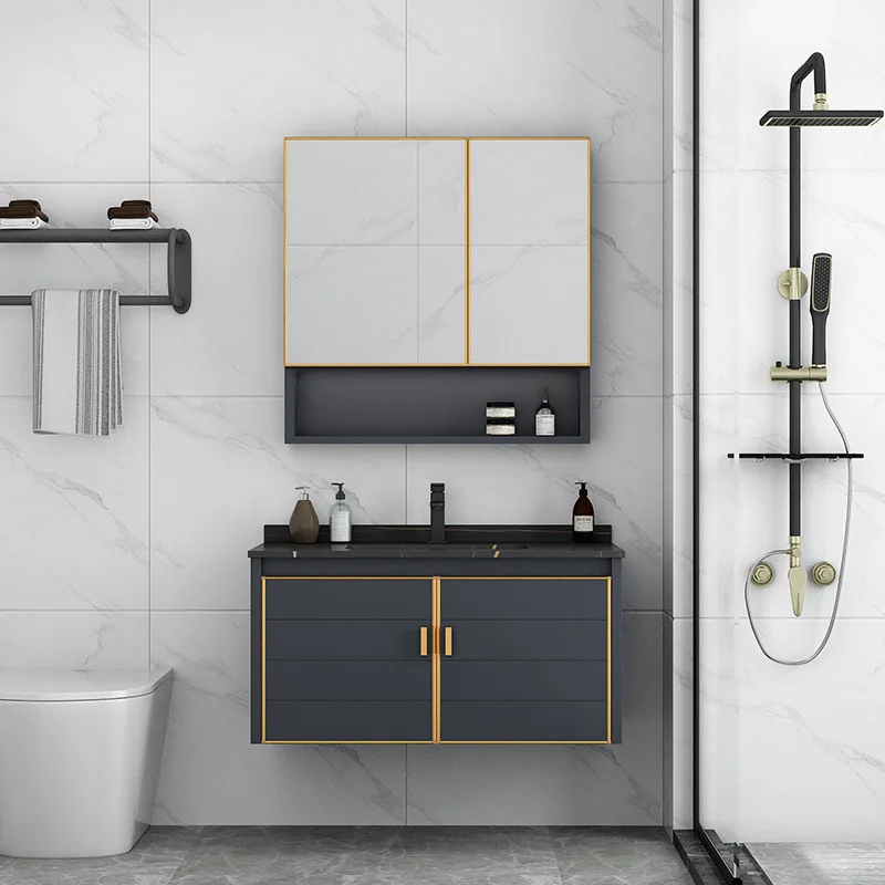 Light Luxury Home Furniture Washbasin Cabinet Counter Bathroom Cabinet