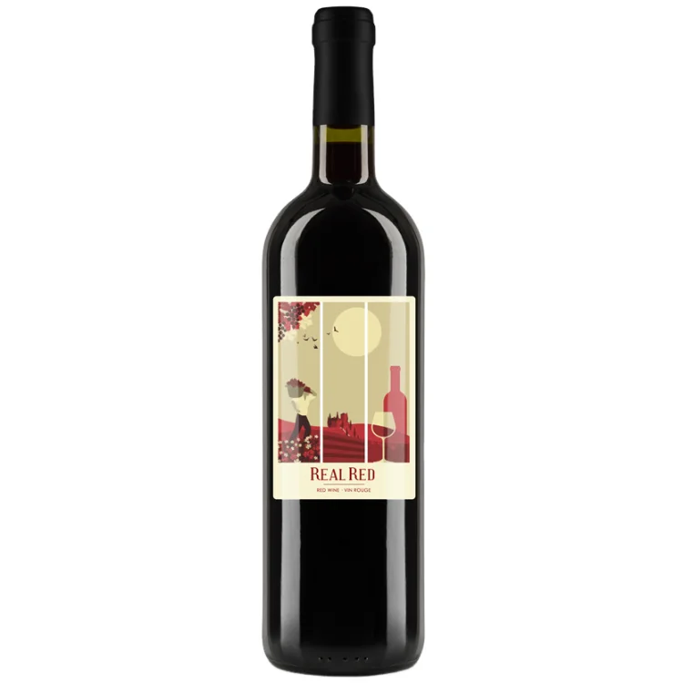 Custom Private Label Textured Leather Texture Wine Labels Hot Stamping Printing Vodka Sticker Paper Waterproof