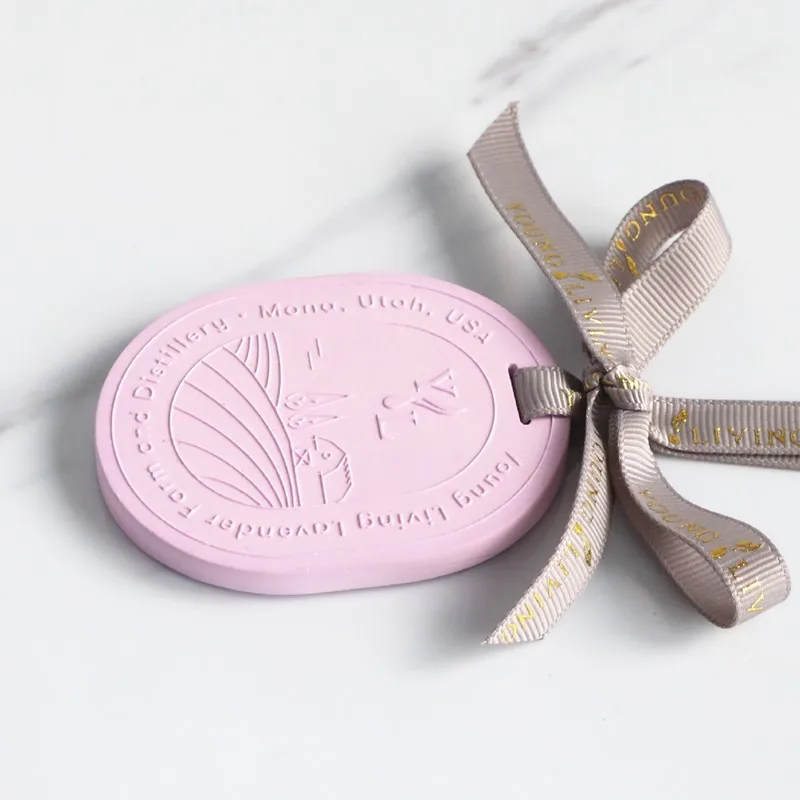 FinRu Wholesale Customized Home Car Decoration Air Freshener Scented Stone Ceramic Aroma Fragrance Plaster Oil Diffuser