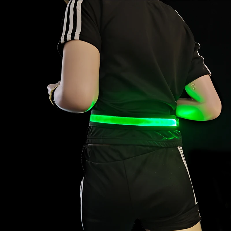 Sport accessories- Flashing LED Waistband reflective light LED safety waistbelt