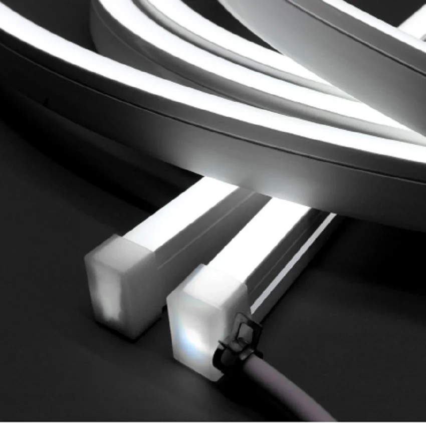 Полноцветная цифровая умная Адресуемая Rgb светодиодная ультратонкая Неоновая Гибкая веревка 6x12 мм неоновая полоса