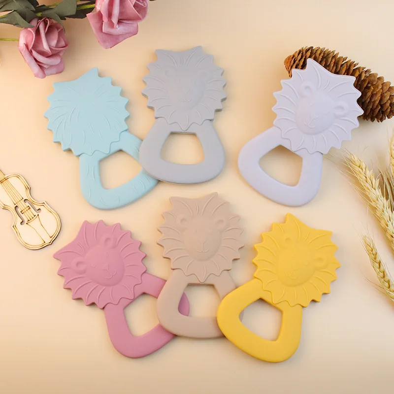 Silicone Cartoon Grinding Teether Bunny Shape Baby Teething Toys Textured Silicone Baby Teether