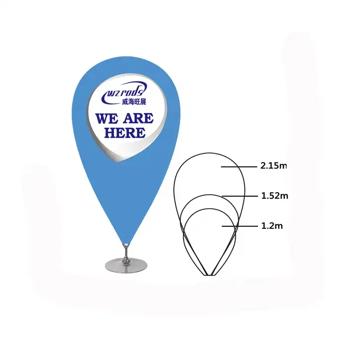 Weihai Wisezone  Custom flag Table Desk mini Flag Stainless Steel Flag Pole With advertising equipment