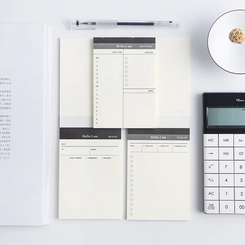 custom blank daily planner notepad memo pad promotional gift memo pad stickers