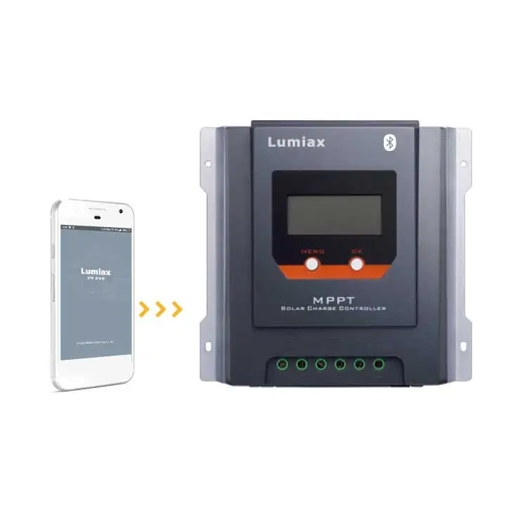 Lumiax 30amp 12V 24V  auto dc to dc bluetooth LED regulateur solar mppt charge controller