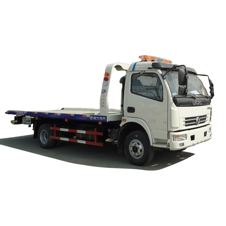 ChengLi Supply Dongfeng Road Wrecker Truck 4 Tons Flatbed Car Towing Truck Sale in Africa