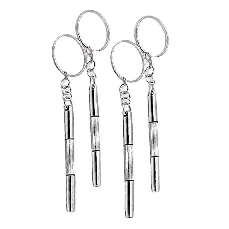 Wholesale High Quality 3 In 1 Mini Portable Plastic Non Slip Handle Multifunction Keychain Eyeglass Screwdriver For Glasses