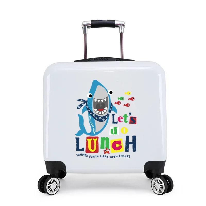 ABS PC luggage hard shell printed suitcase travel luggage bags for kids or children
