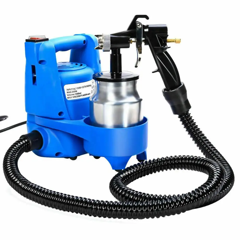 650W Electric Painting Sprayer Gun W/Copper Nozzle+Cooling Sys Gun Electric Paint Sprayer Spray Painting House Painter