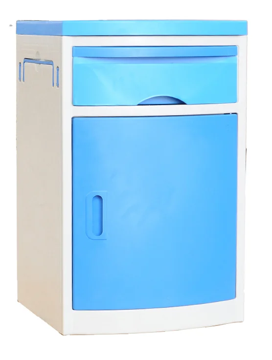 Medical Furniture Plastic ABS Movable Bedside table Hospital