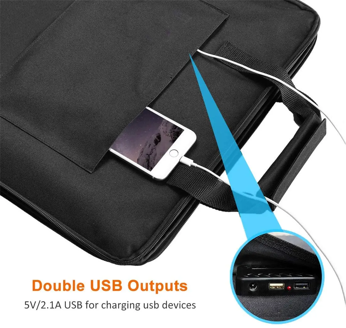 Top Quality Foldable Solar Panel Camping 100W 5V 18V Portable Outdoor Solar Charger Solar Panel