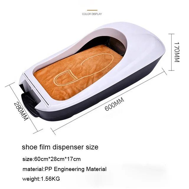New Disposable Automatic Shoe Film Cover Dispenser Machine Eco-Friendly Plastic and PVC for Outdoor Household and Travel Use