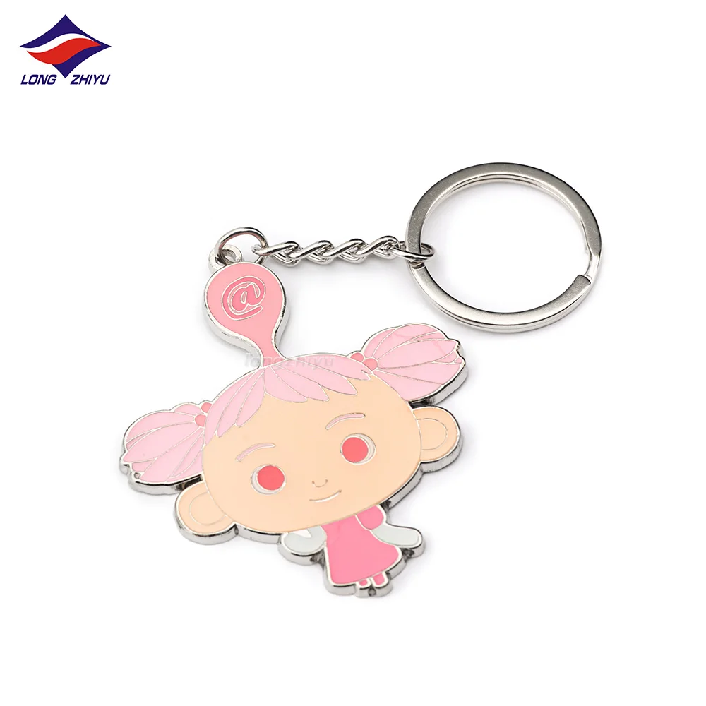Longzhiyu 17years keyring accessories manufacturer custom anime sword keychain wholesale metal cartoon character key chains