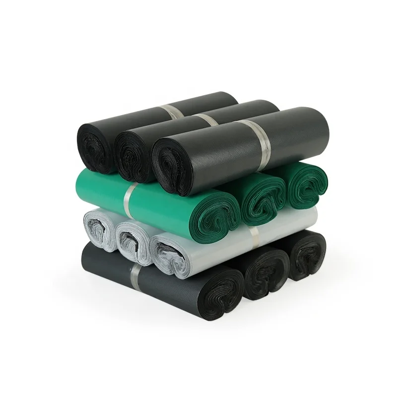 Biodegradable poly plastic courier printed mailing bags recycled polythene bag with self adhesive flap