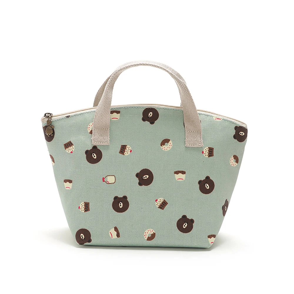 2021 стильная многоразовая Изолированная Хлопковая сумка-холодильник для пикника