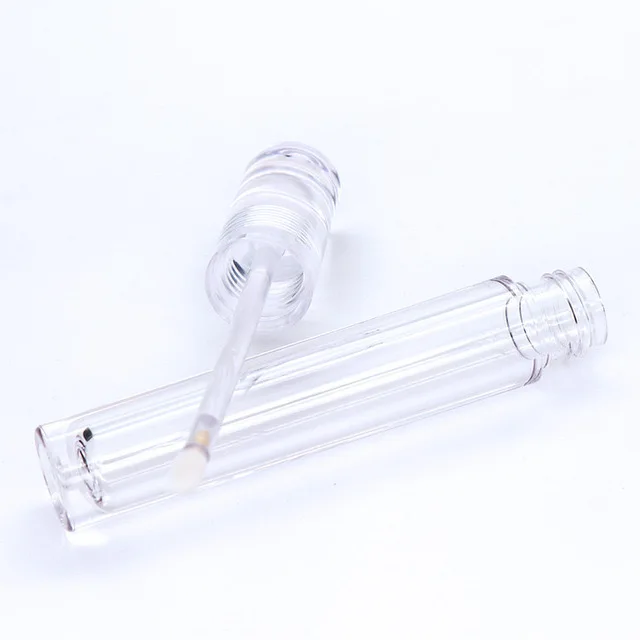 Wholesale Round Transparent Lipgloss Tube Packaging 7ml Empty Lipgloss Tube