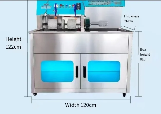 Cold Water Heating Shoe Washing Sterilization Dryer Industry Stainless Steel Automatic Shoe Washing Machine