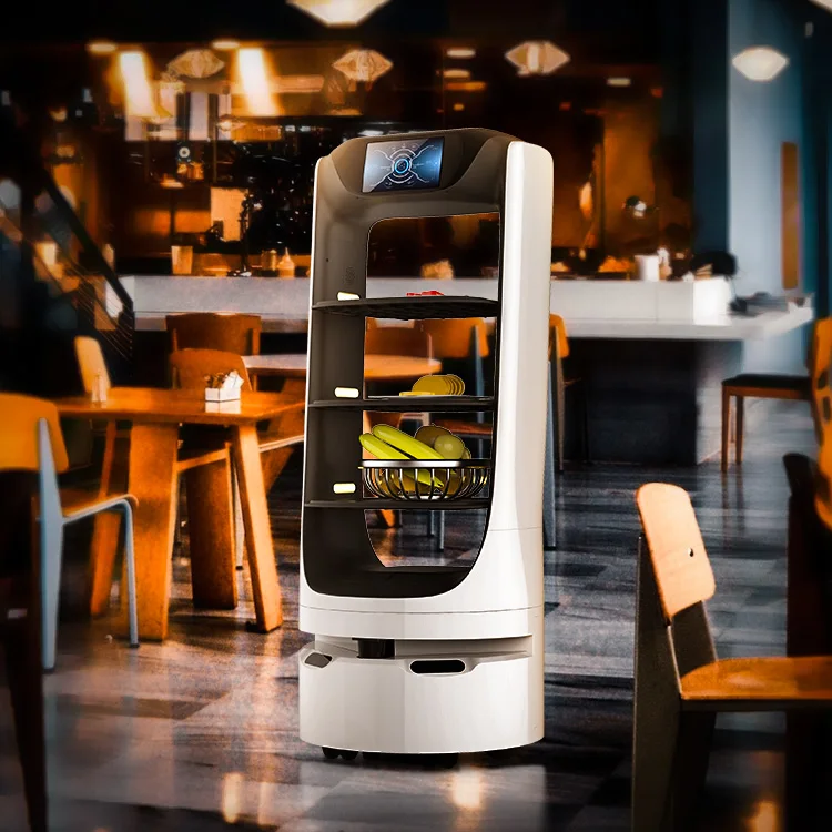 ELUEYES Intelligent Stair Climbing Smart Last Mile Coffee Robot Commercial Food Delivery Robots Cars For Food Delivery