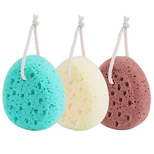 Free Design Custom Viscose Bath Sponge Set Exfoliating Bath Gloves and Body Scrubber for Bathroom Cleaner