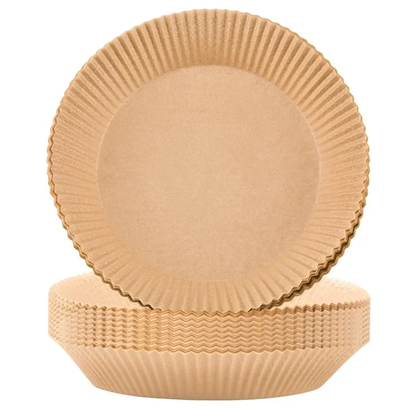 Factory Direct Supply 6.3inch/7.9inch Food Grade Air Fryer Disposable  Parchment Paper Liner Silicone Oil Coated Baking Paper