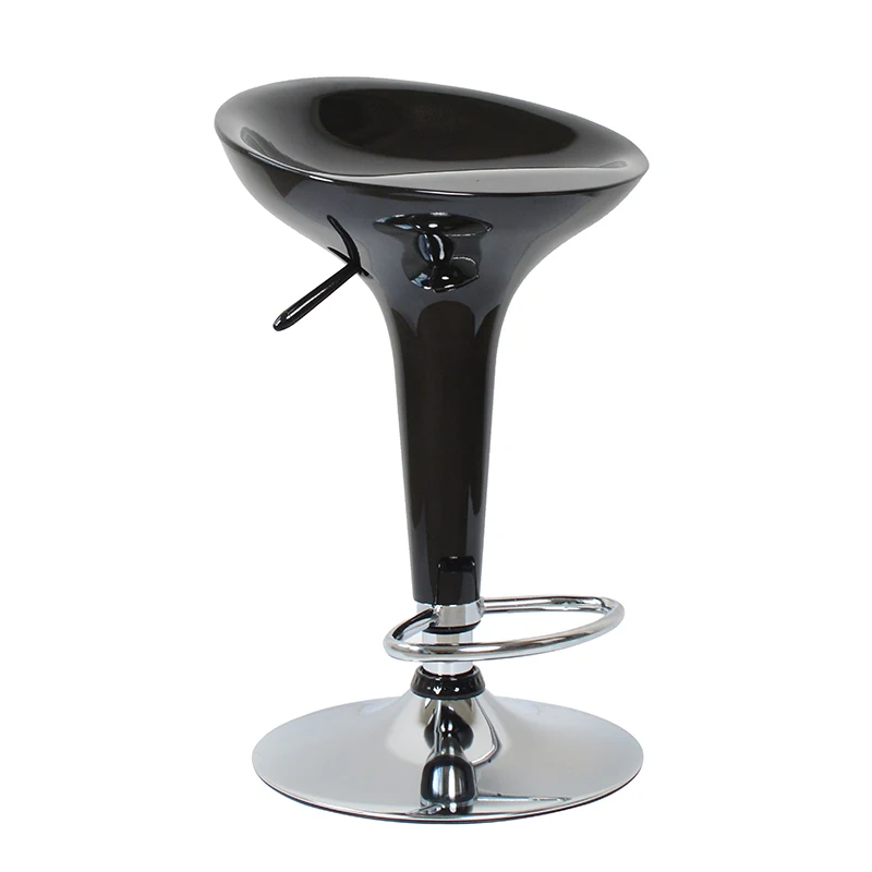 Modern Minimalist Plastic Adjustable Height Taburetes De Bar Counter Stools Swivel Abs Bar Stools For Cafe Restaurant