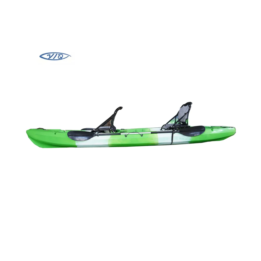2022 newest double roto molded plastic 2 person fishing angler recreation canoe  kayak
