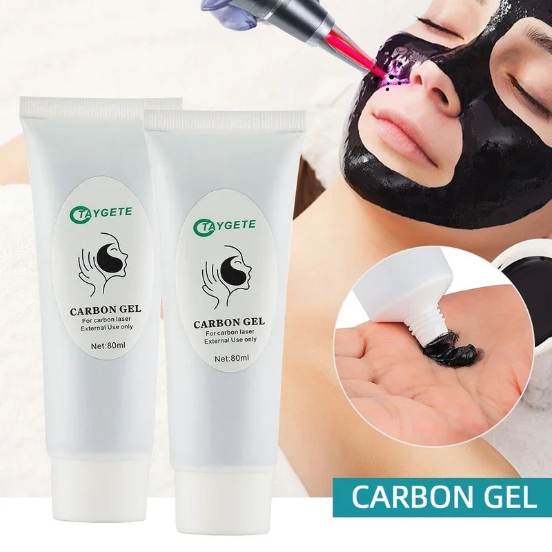 Soft Black Doll Treatment Carbon Gel Facial Nd Yag Cream Carbon Peeling Gel For Laser Carbon Bel 80 ml
