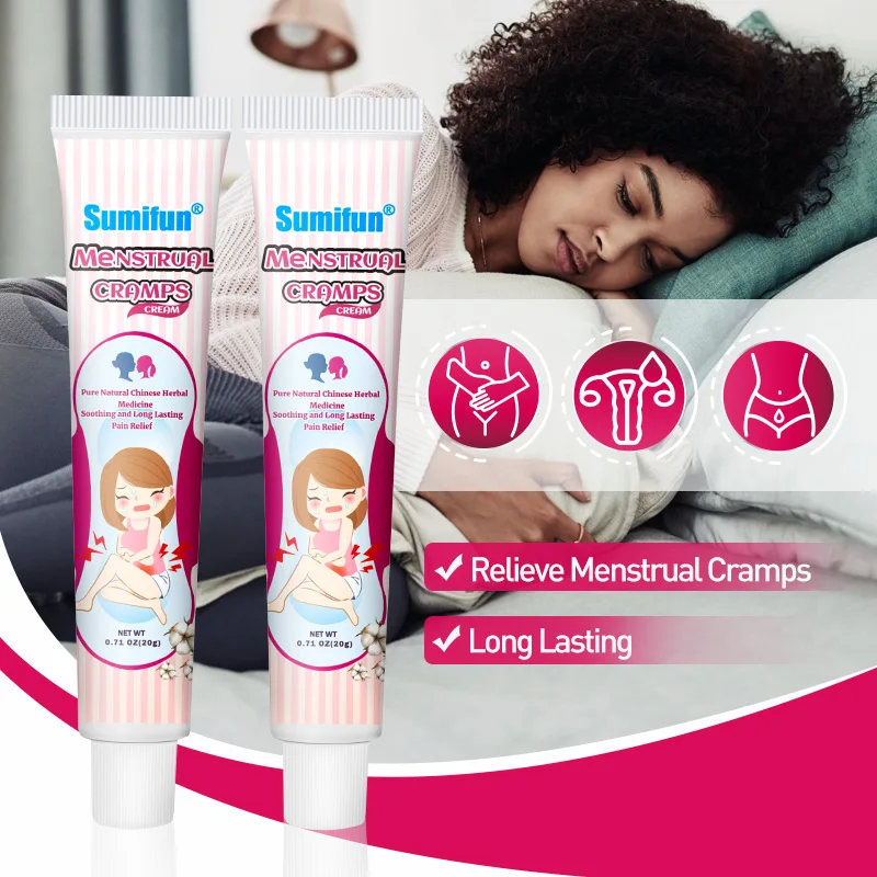 Sumifun Menstrual Cramps Warm Women Uterus Reduce Menstrual Waist Pain Menstrual Cramp Relief Winter Heating Ointment