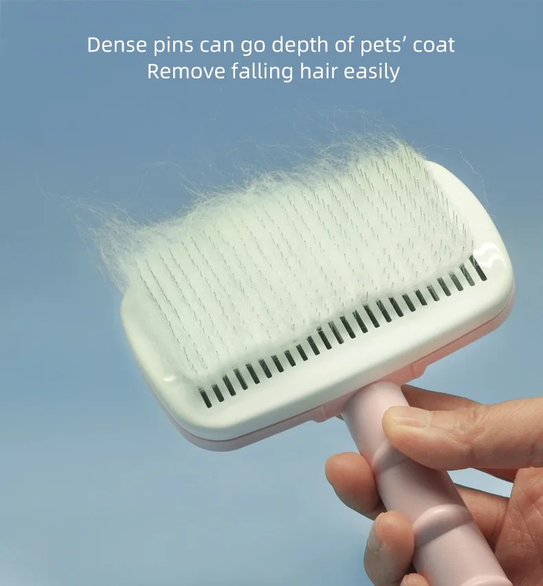 Factory Supply Wholesale Grooming Slicker Pet Brush Large Hair Remover Pet Massage pet bath brush