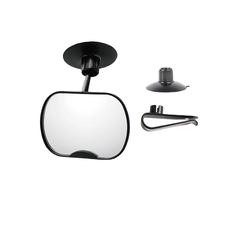 Baby Car Mirror, Safety Car Seat Mirror for Rear Facing Infant with Wide Crystal Clear View, Shatterproof, Fully Assembled,