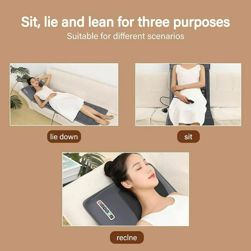 Vibrating massage mattress and Body  Massager Cushion for Neck Shoulder massage mattress with heat vibration korea