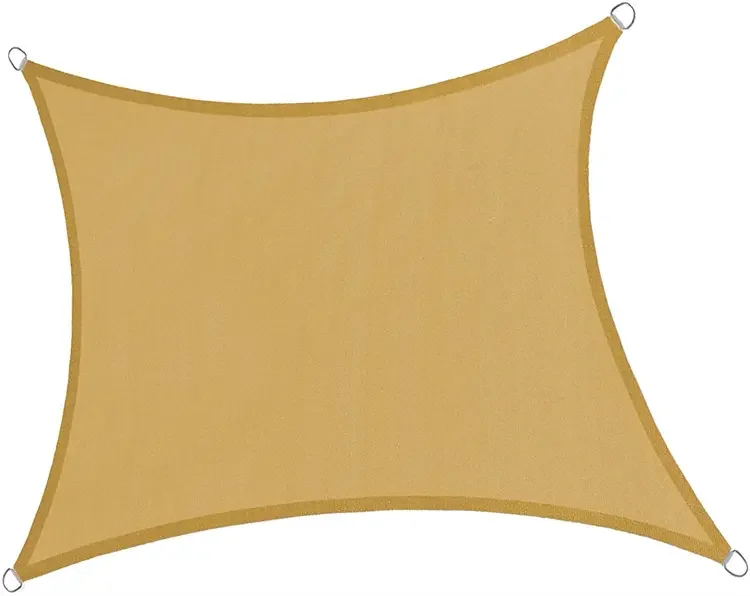 Большой прямоугольный ПВХ солнцезащитный козырек парусный навес Водонепроницаемая полиэтиленовая ткань для внутреннего дворика сада заднего двора простой стиль