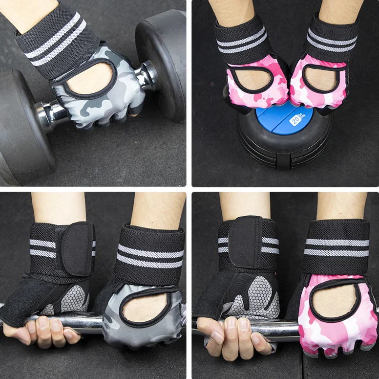 Unisex Neoprene Fitness Gloves Bodybuilding Wrist Guards Anti-Slip Feature Weight Lifting Gym Gloves Sports Home Outdoor Use