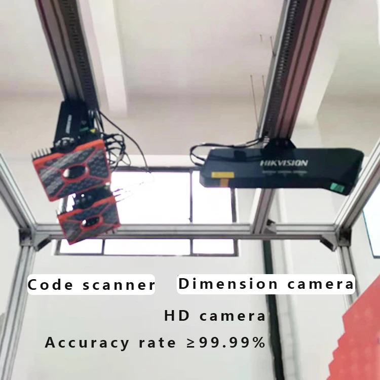 Dynamic Barcode Scan DWS Cubiscan System Parcel Machine Dimensioning Weighing And Scann Sorting Line