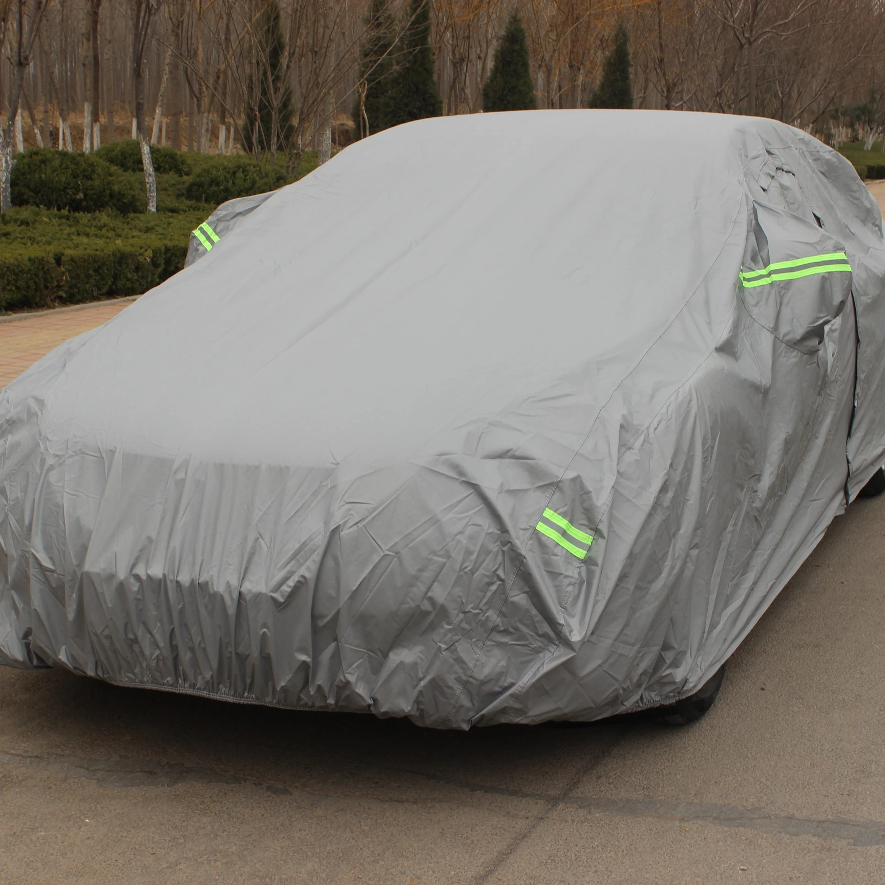 Hihg Quality Microfiber Roof Car Cover Custom waterproof Outdoor dust proof black cover