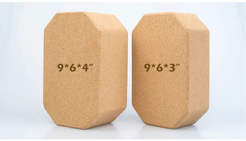 Wholesale Eco-Friendly Yoga Blocks Natrual Cork Custom