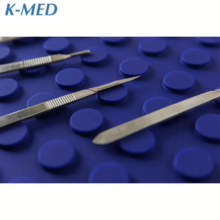 Surgical Magnetic Instrument Mat Blue Reusable Magnetic Mat