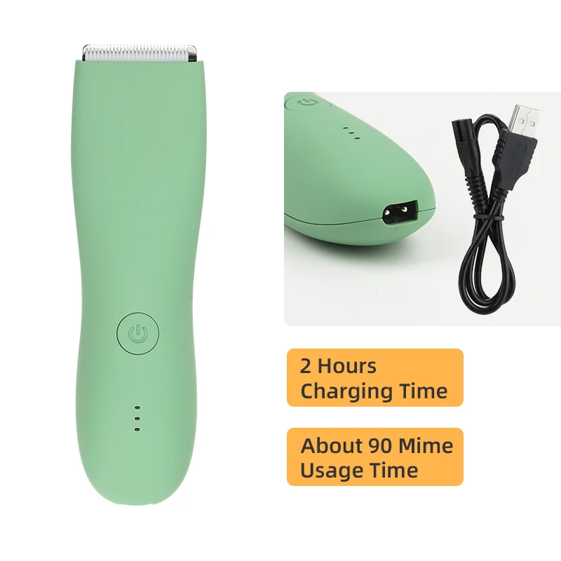 Best Quality Waterproof Wet Dry Electric Body Groomer Kit Safe Ball Shaver Groin Hair Trimmer for Men