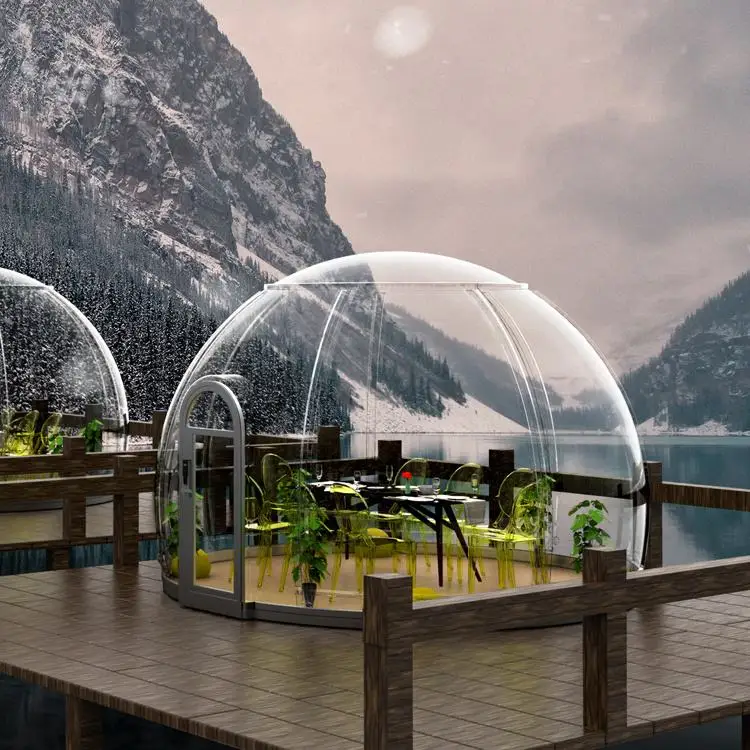 Fashion The open air custom The starry sky roof keep out the rain and wind bubble tents romantic couple bubble house