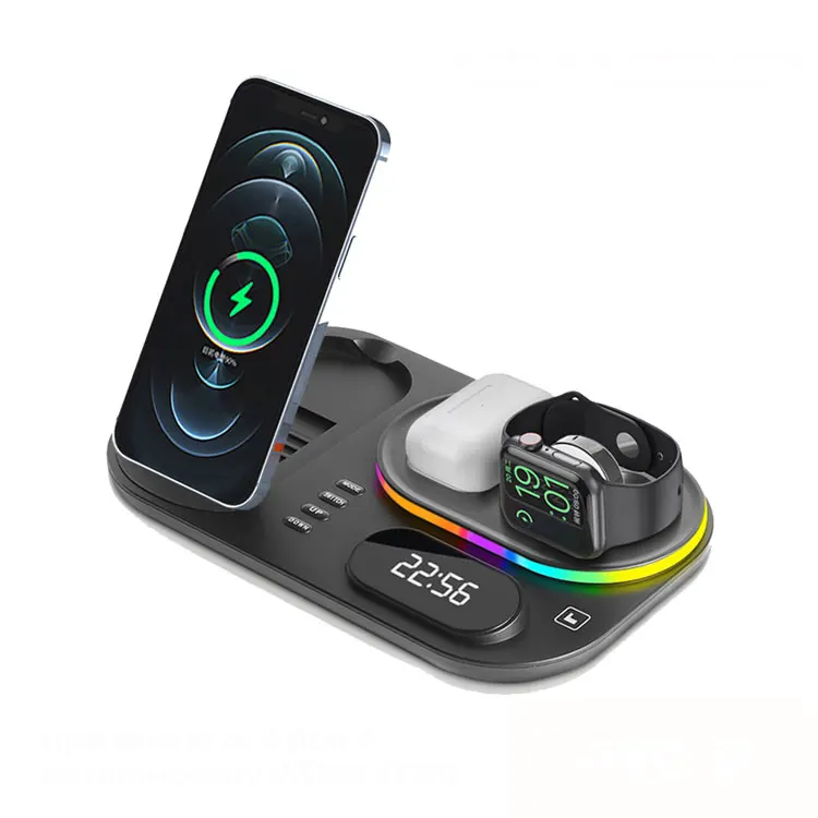 3 in 1 Wireless Charger Stand For iPhone13 Pro 12 Max Mini 30W Qi Fast Charging Dock Station For Apple Watch 7/ 6 AirPods Pro