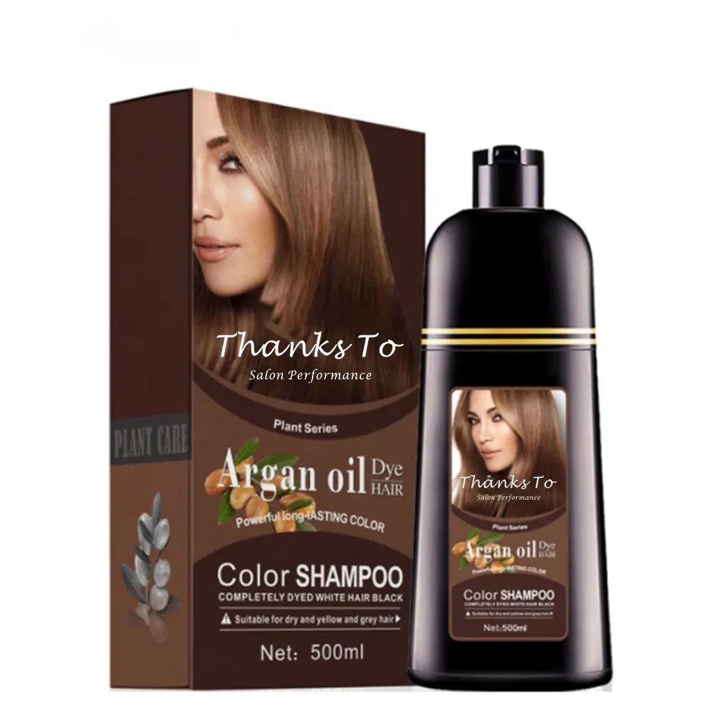 china hair color shampoo  Natural Argan Oil Dye Shampoo Instant Hair Color Shampoo