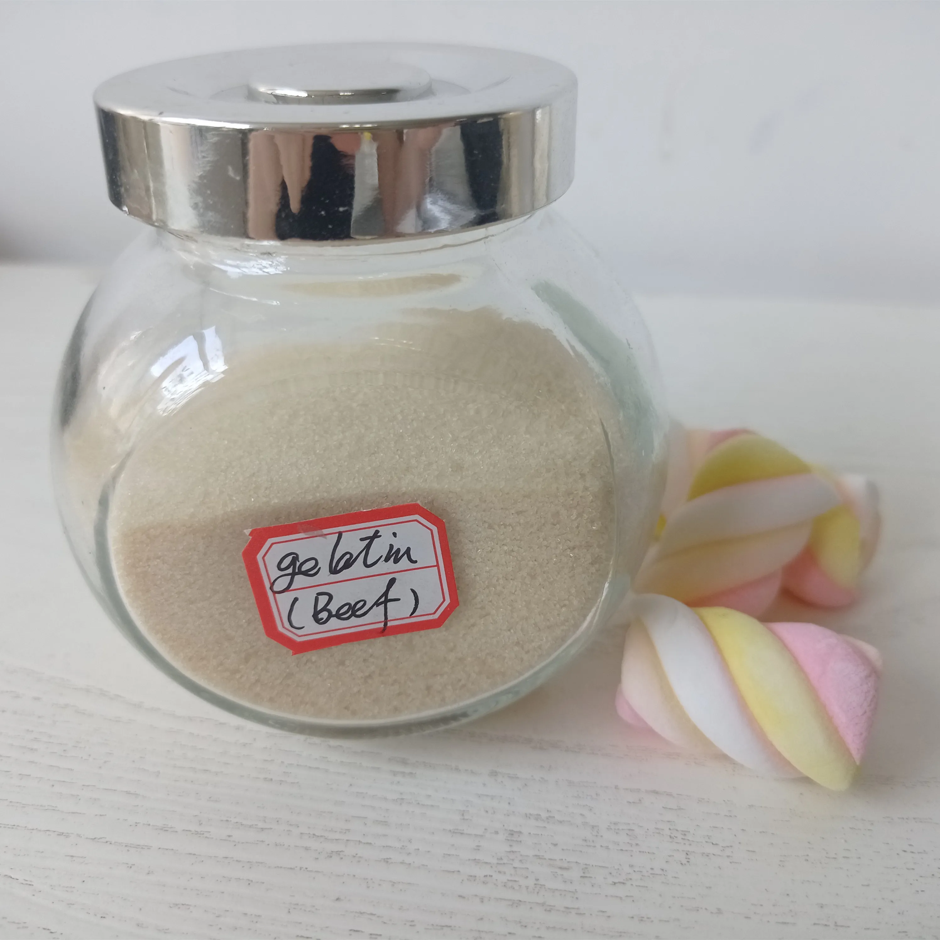 Food ingredient high quality 200bloom beef/fish gelatin powder pink colour gelatin