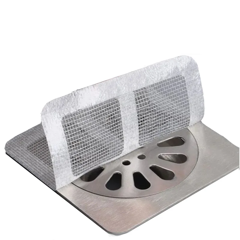 Disposable Self Adhesive Floor Drain Tape Sink Cover Strainer Hair Catcher Yarn Hair Stopper Shower Filter Strainer Sticker