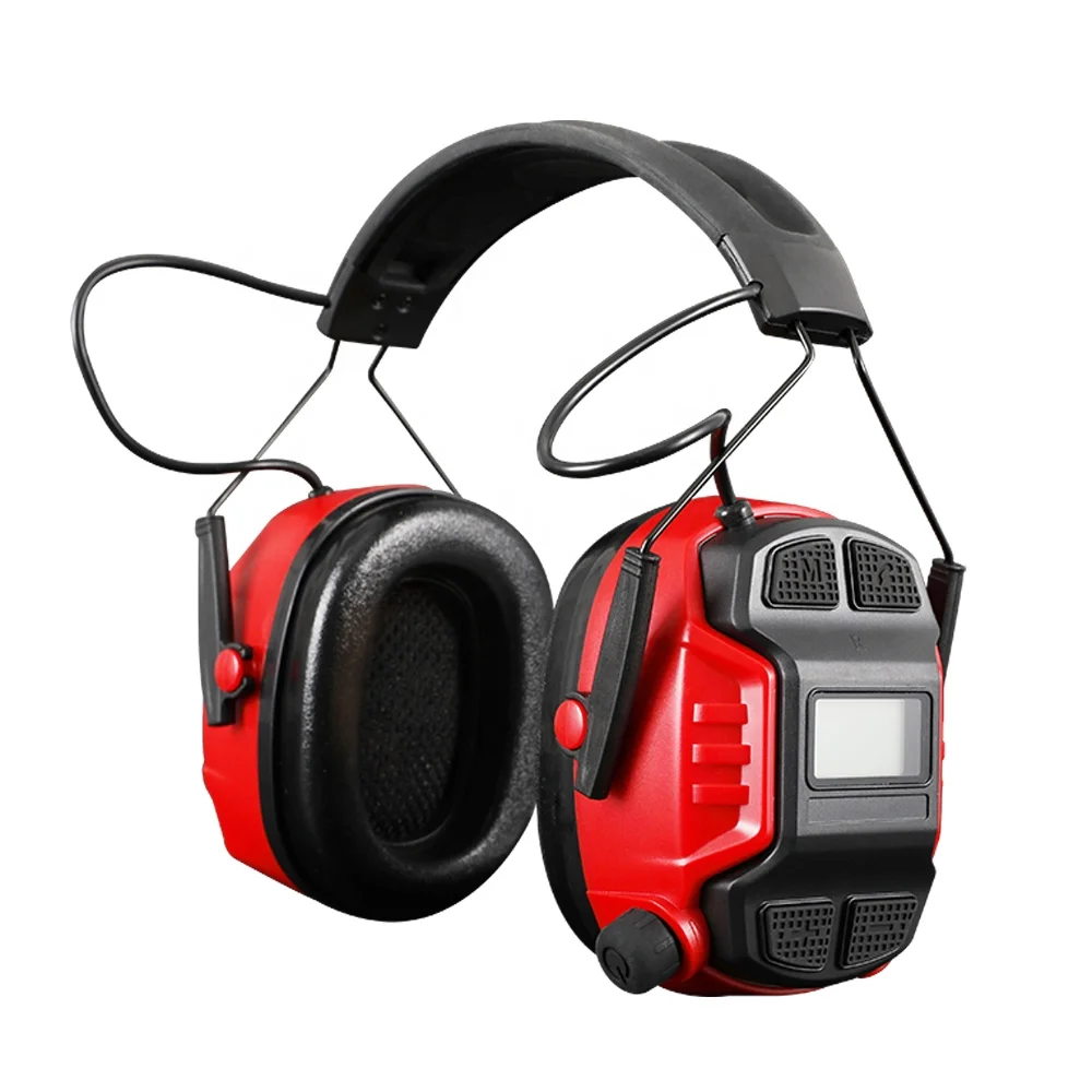 EM-PT0206 Wireless bluetooth Hearing Protector Blue Tooth Headphone Radio Electronic Safety Earmuffs With Rechargeable Battery