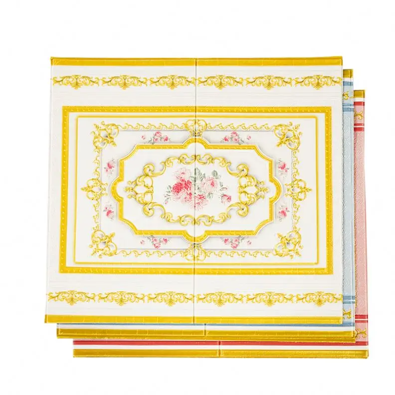 Best Selling Self Adhesive Smart 3D Tile stickers Mosaic 4mm Wall Stick On Tile For House Decoration Bathroom