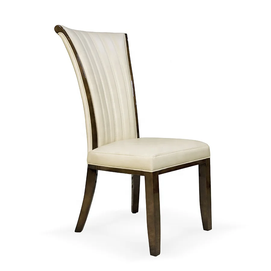 Роскошный стул для столовой, домашняя мебель, деревянные обеденные стулья, обеденный стул из мягкой кожи с твердой древесиной