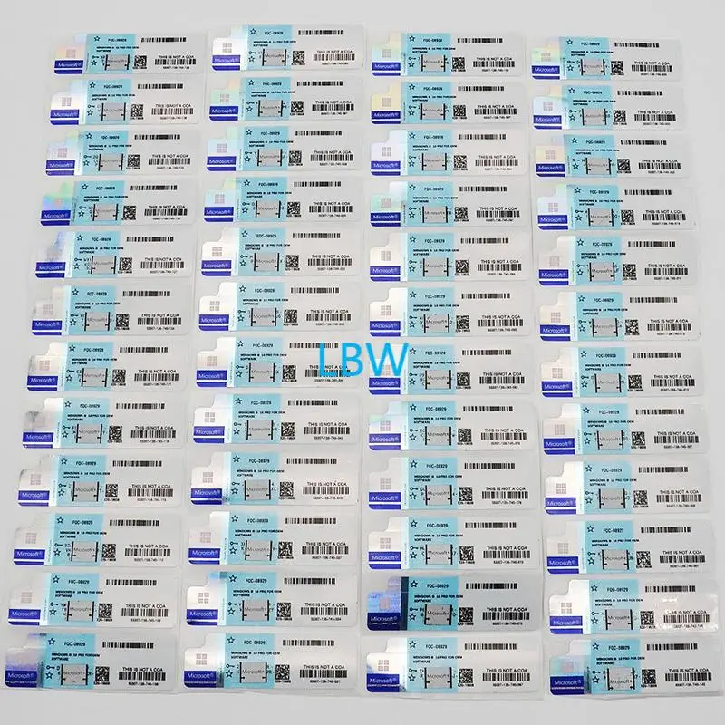 Wind ows 10 Professional Wind ows 10 Pro COA Sticker Retail Key red blue and yellow