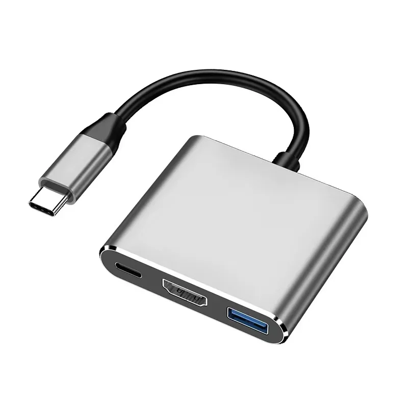Высокое качество 3 USB-концентратор Type-C на 4K HDMI конвертер Поддержка PD быстрой зарядки