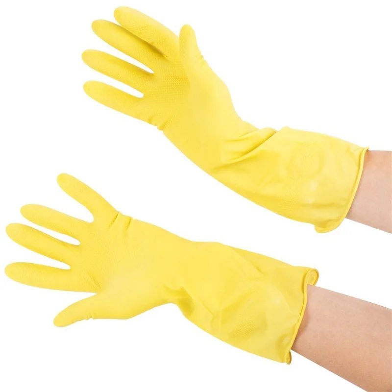 Household Workshop Food Grade Washing Clean Natural Latex Rubber Industry Handling Processing Work-Gloves