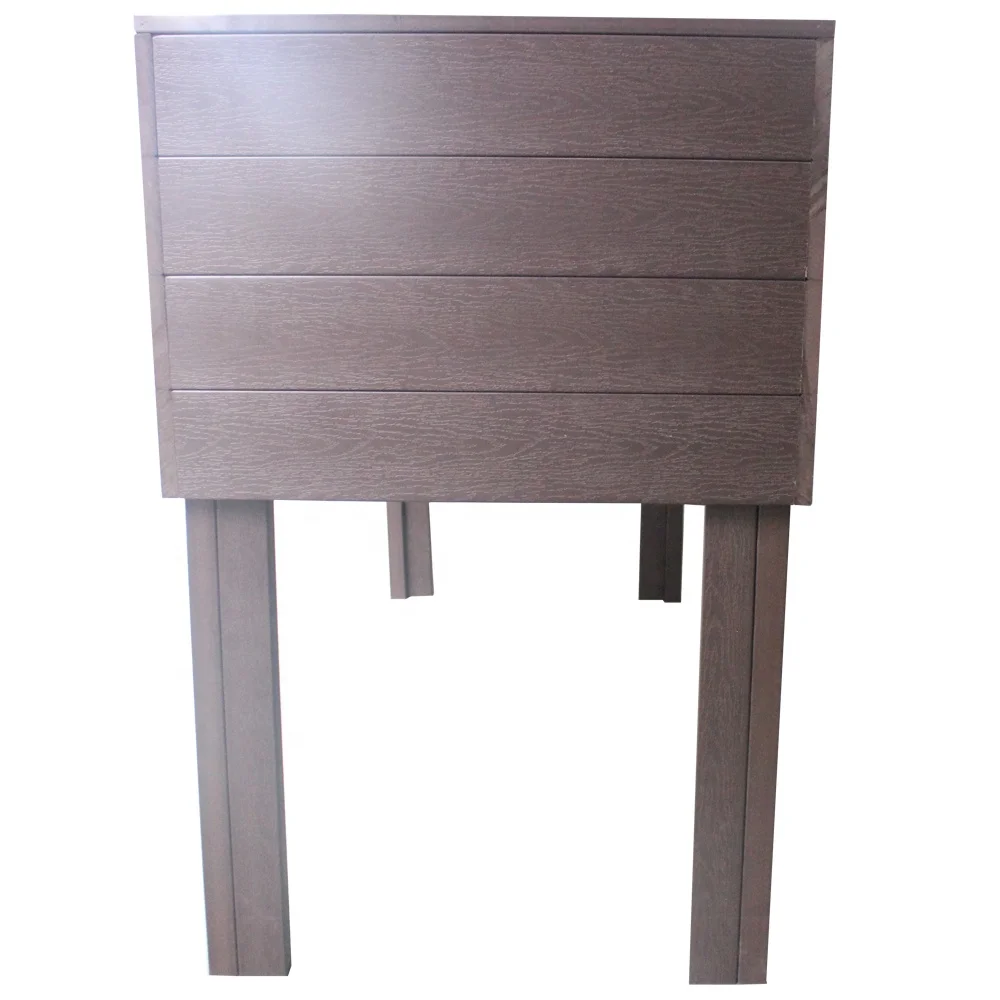 Factory Wholesale Water Proof Fireproof Moisture Proof  Outdoor Pot Wpc Flower Box Wood Plastic Composite